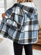 Lucy | Women’s Plaid Hooded Fleece Jacket