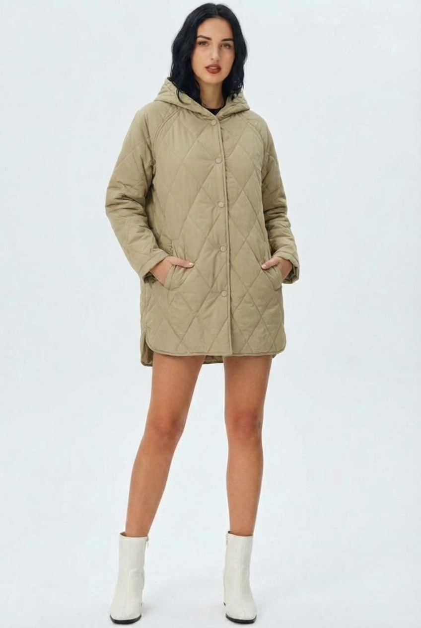 Lina | Quilted Hooded Jacket