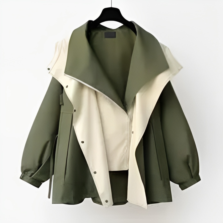 Lia | Women's Rain Jacket Stylish Dry Outfit Gray Days