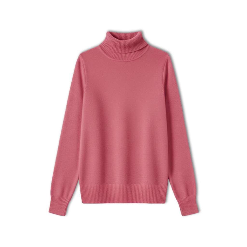 Lia | Wool Cashmere look Turtleneck Sweater Women Pullover