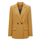 Lia | Women's Double Breasted Blazer Notched Lapel Long Sleeve Loose Fit Office Jacket
