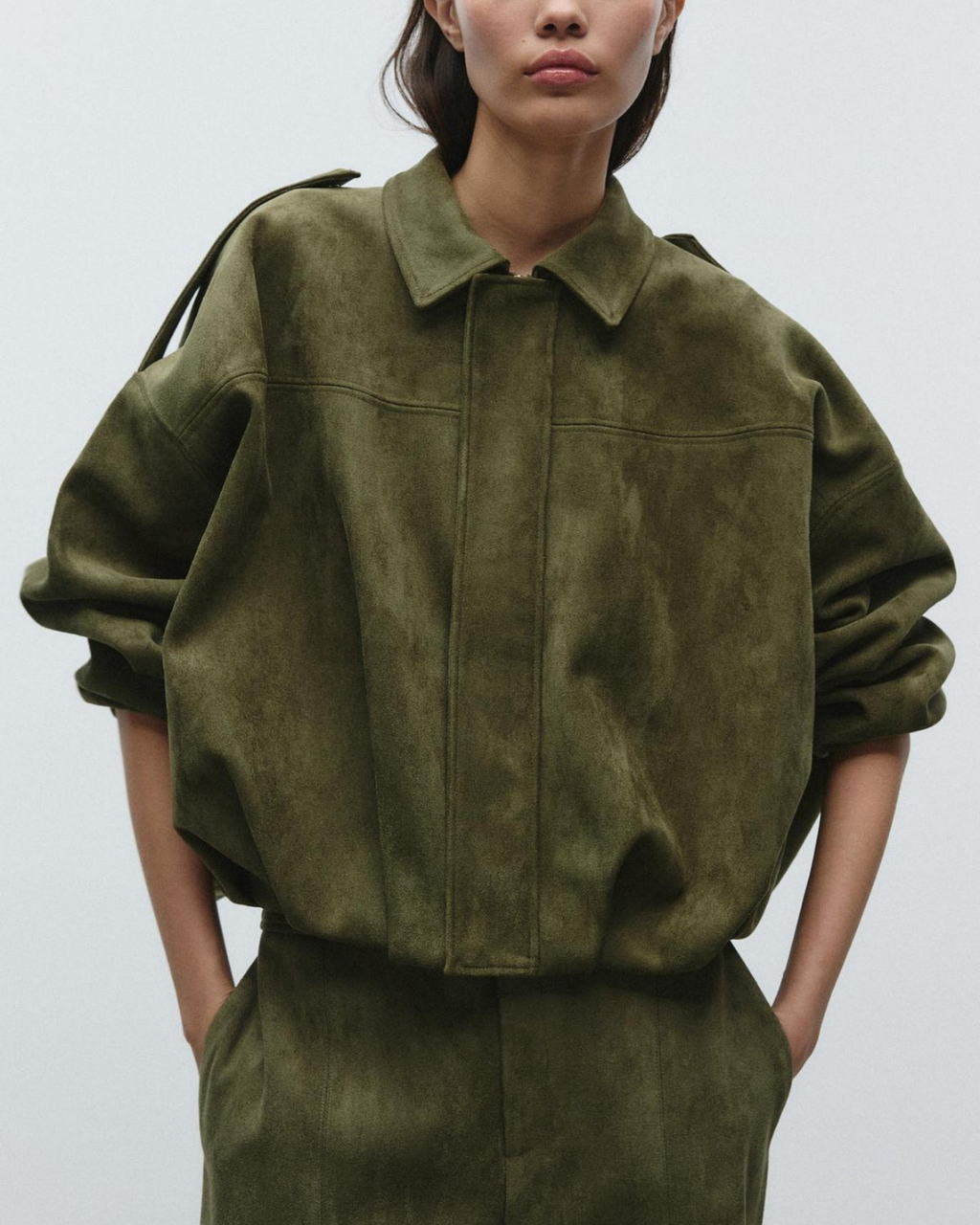 Fae | Elegant Suede Leather Jacket for Women