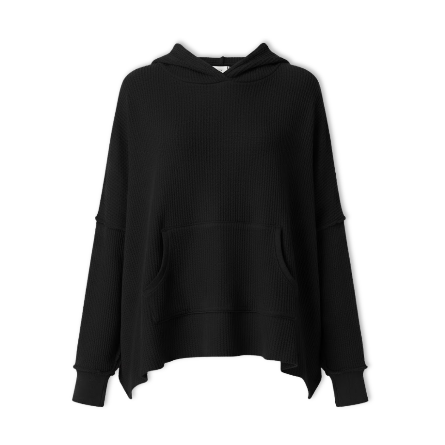 Lia | New Waffle Oversized Hoodies Women Long Sleeve Patchwork Jogger Sweatshirt
