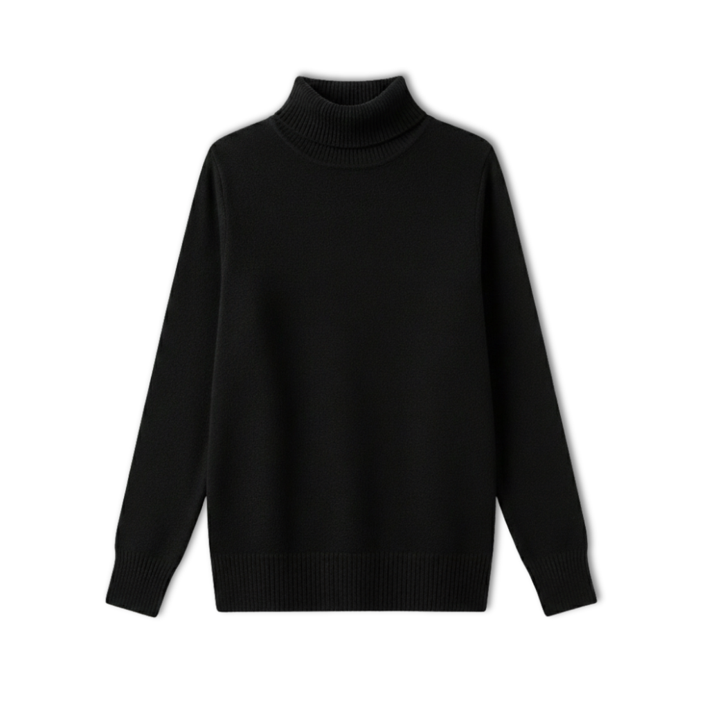 Lia | Wool Cashmere look Turtleneck Sweater Women Pullover