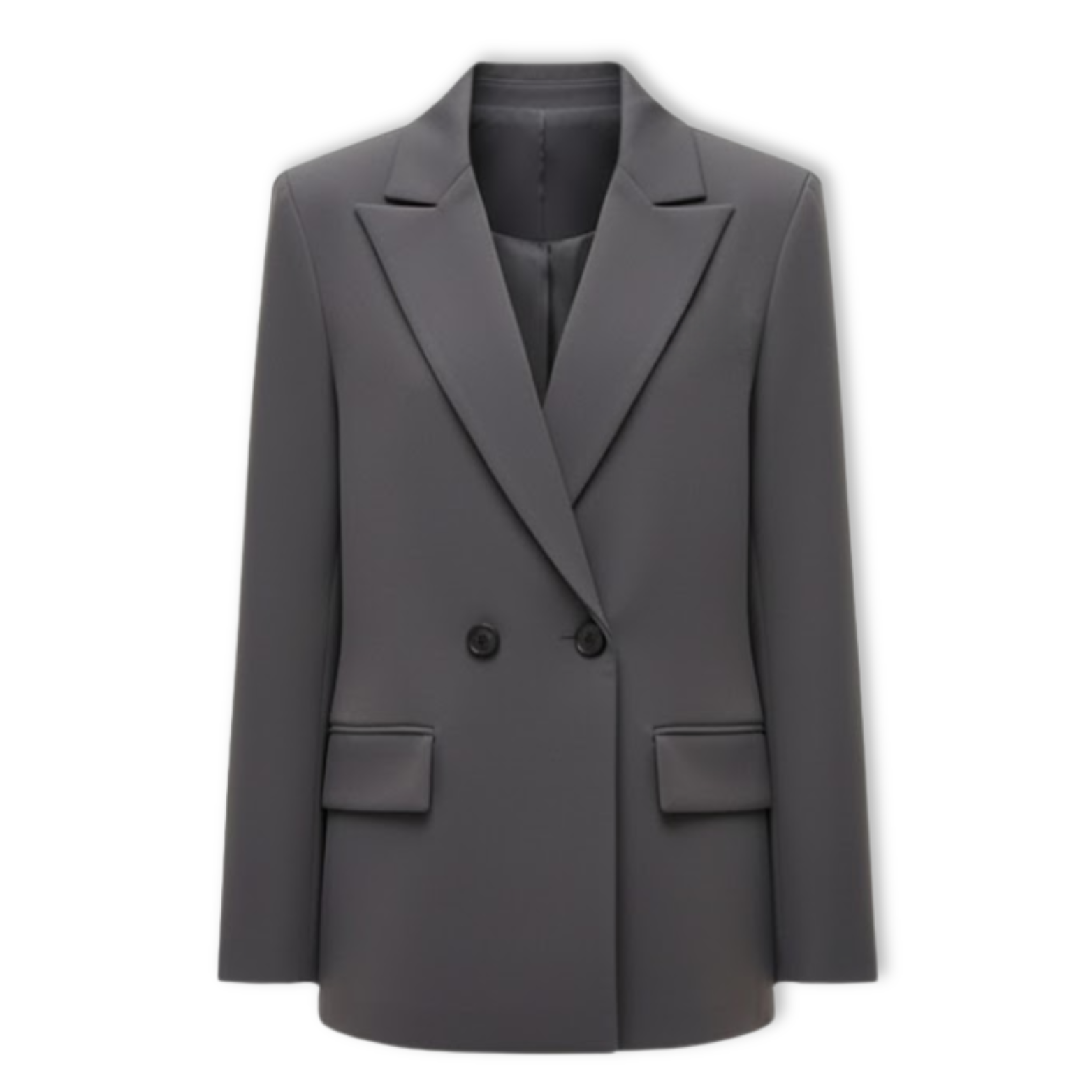 Lia | Women's Double Breasted Blazer Notched Lapel Long Sleeve Loose Fit Office Jacket