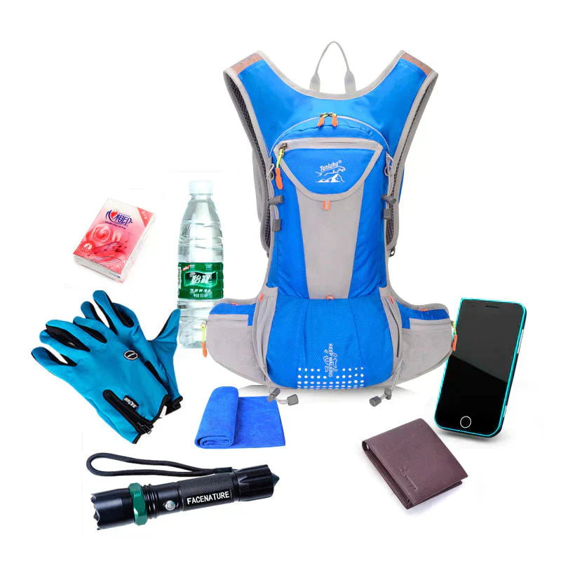 Ultra-Light Waterproof Backpack with Built-In Water Bladder – Hydration Pack for Hiking, Cycling and Outdoor Adventures | Elcevi