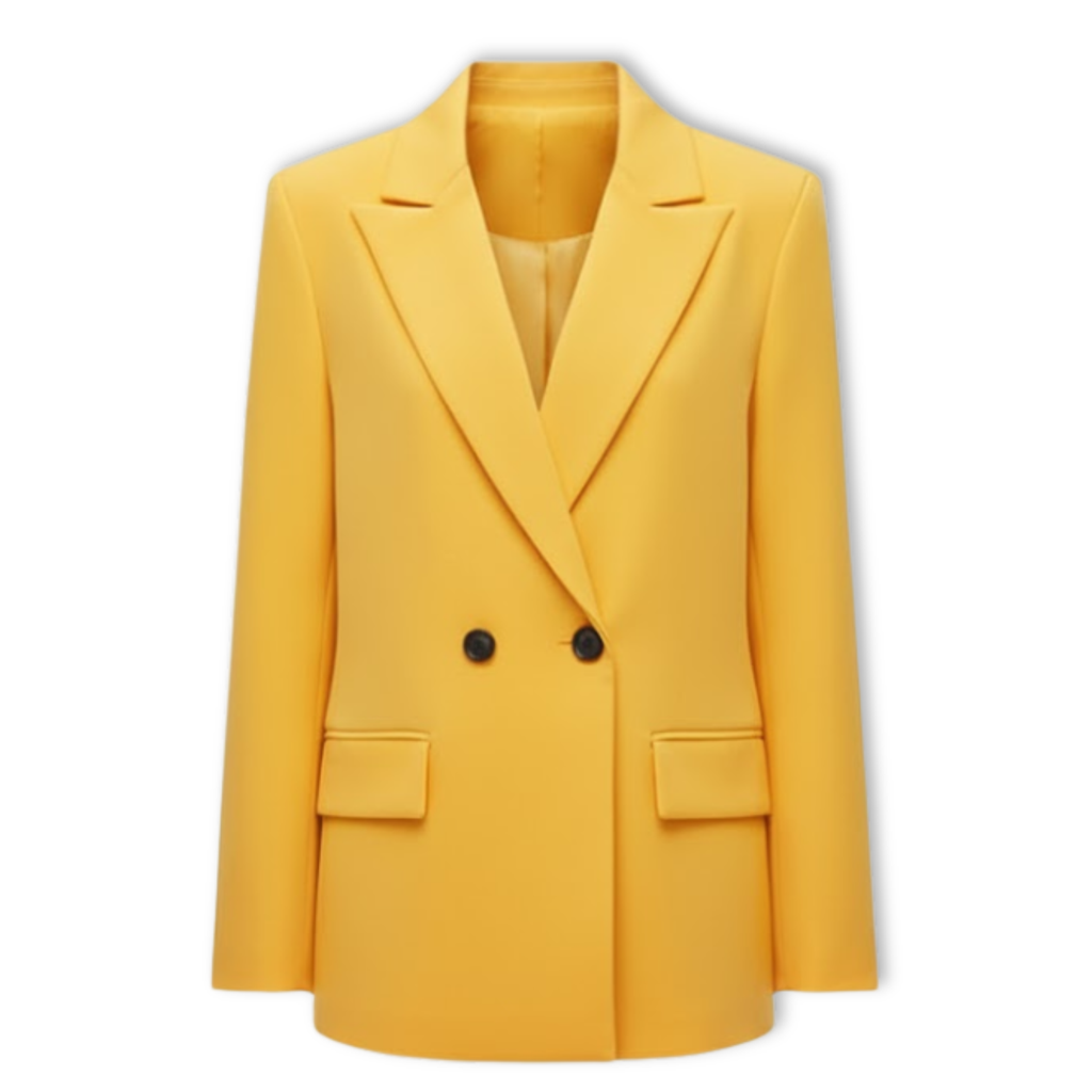 Lia | Women's Double Breasted Blazer Notched Lapel Long Sleeve Loose Fit Office Jacket