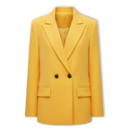 Lia | Women's Double Breasted Blazer Notched Lapel Long Sleeve Loose Fit Office Jacket