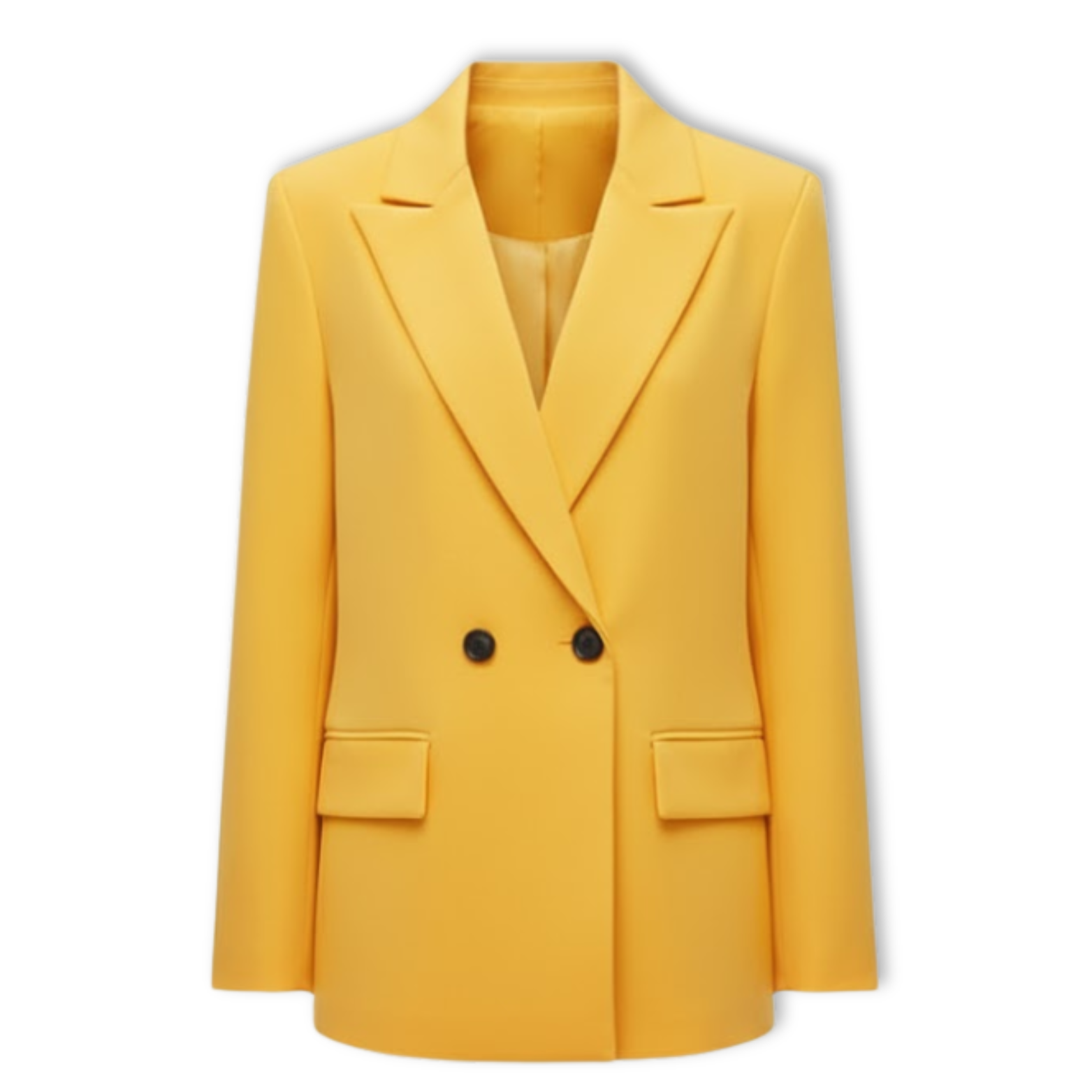 Lia | Women's Double Breasted Blazer Notched Lapel Long Sleeve Loose Fit Office Jacket