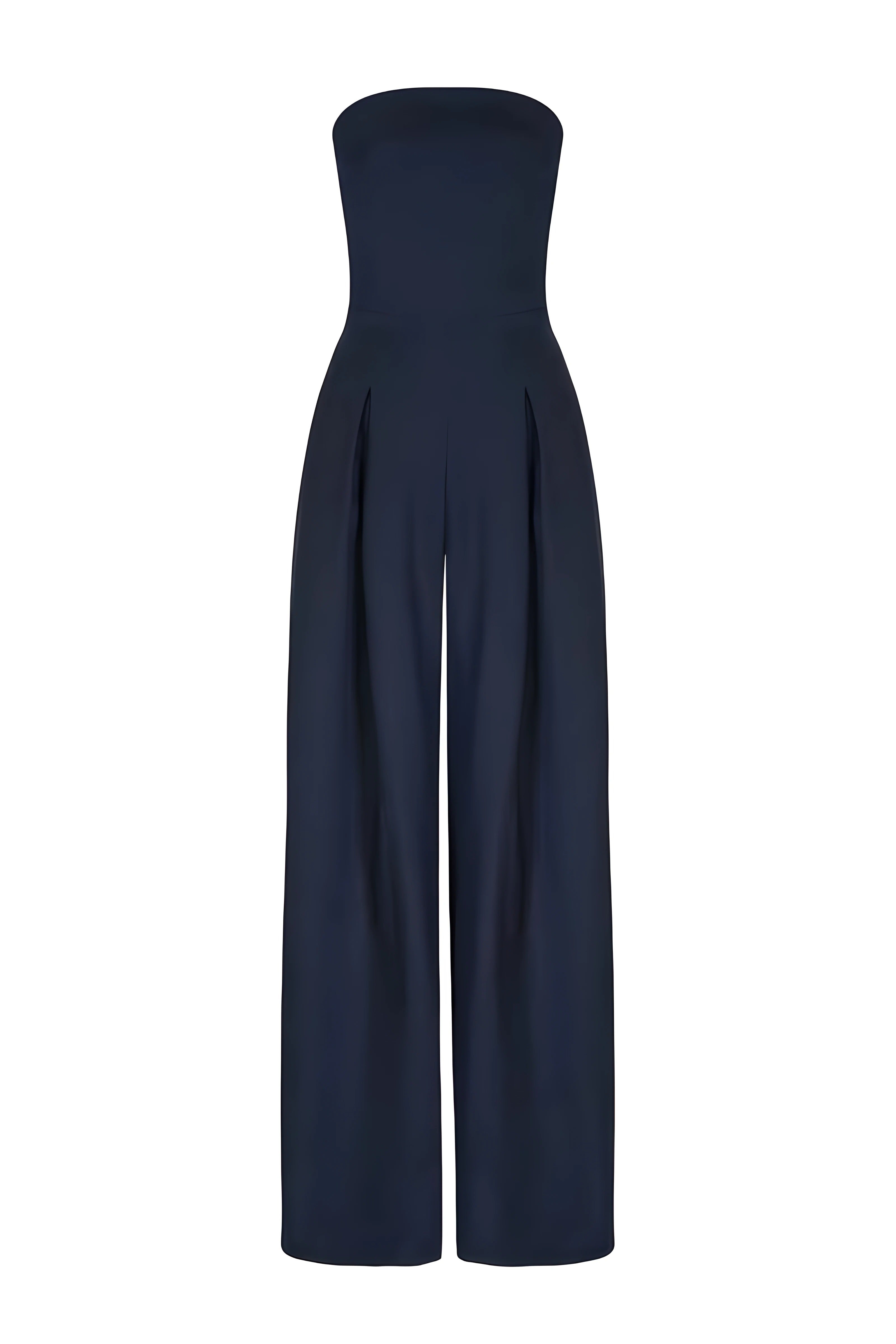 Aliya | Elegant Strapless Jumpsuit with Corset Look