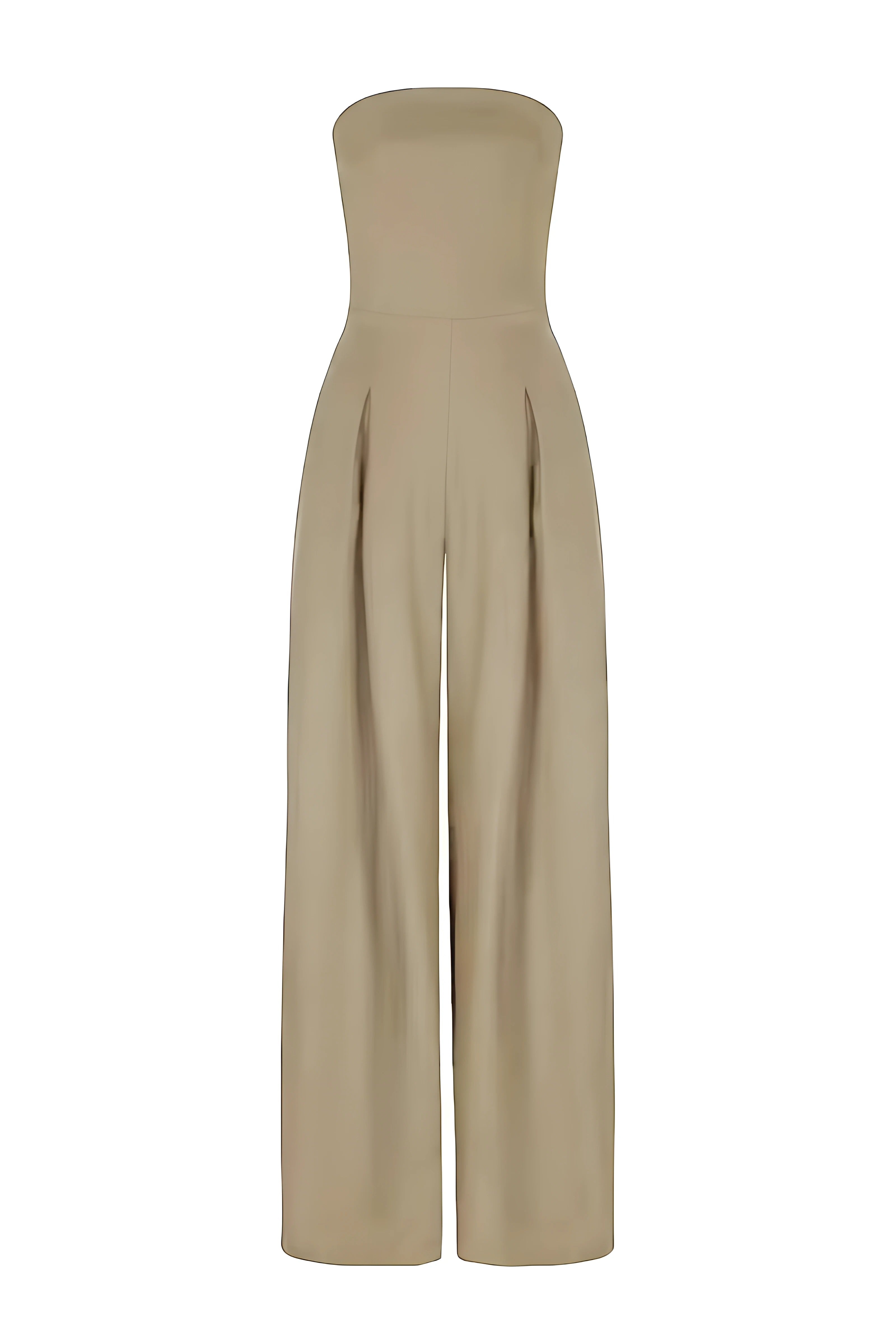 Aliya | Elegant Strapless Jumpsuit with Corset Look