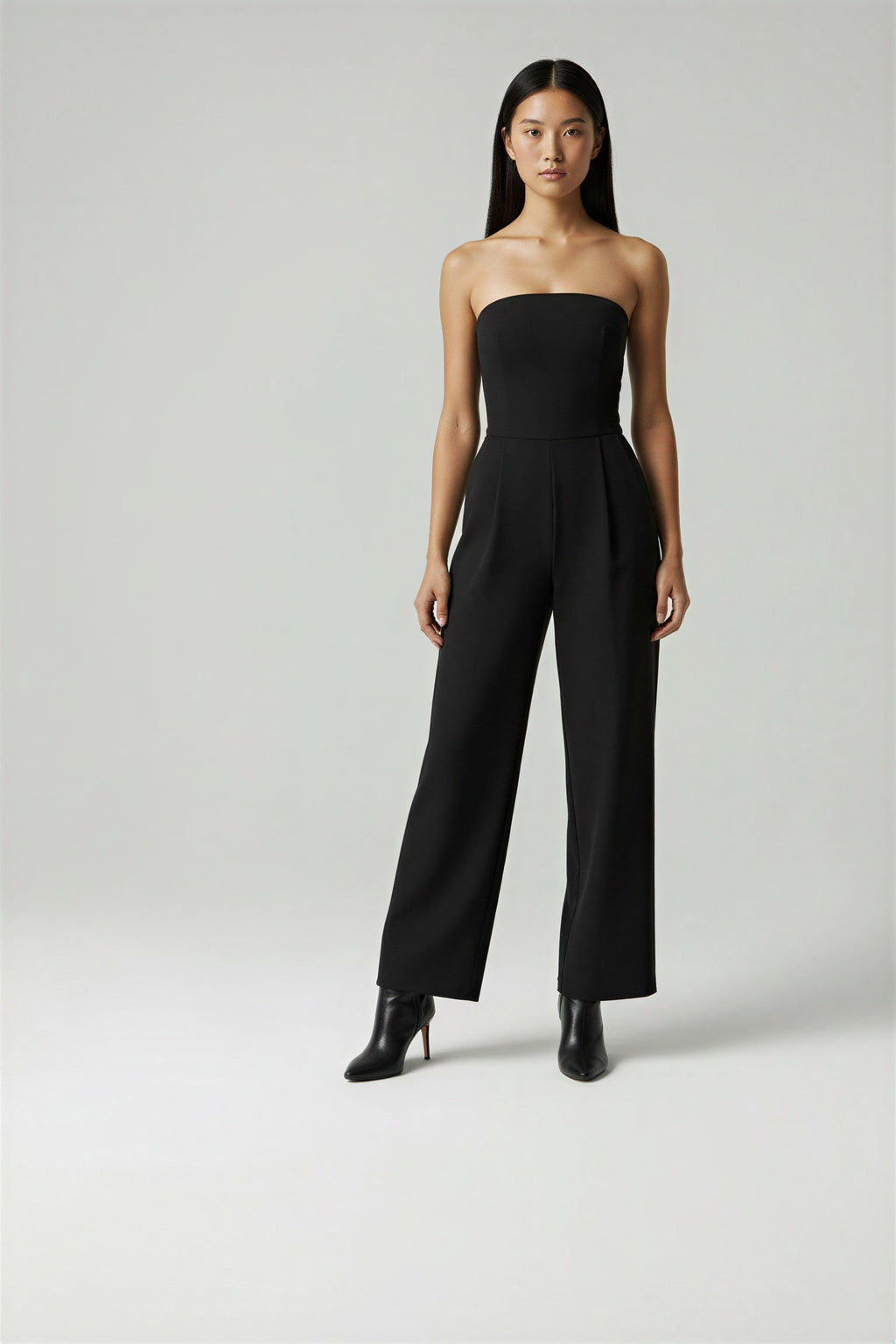 Jenny -  Evening Satin Look Jumpsuit