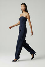 Jenny -  Evening Satin Look Jumpsuit