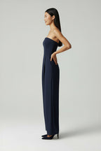 Jenny -  Evening Satin Look Jumpsuit