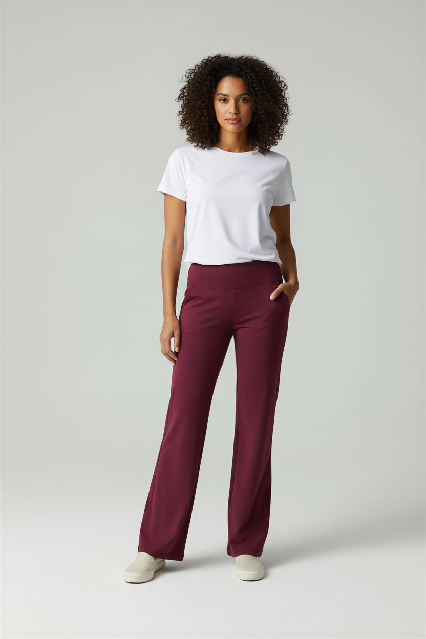 Esra | All-Season Athleisure Flared Pants