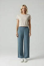 Anni -  Summer Linen Blend Wide Leg Pants