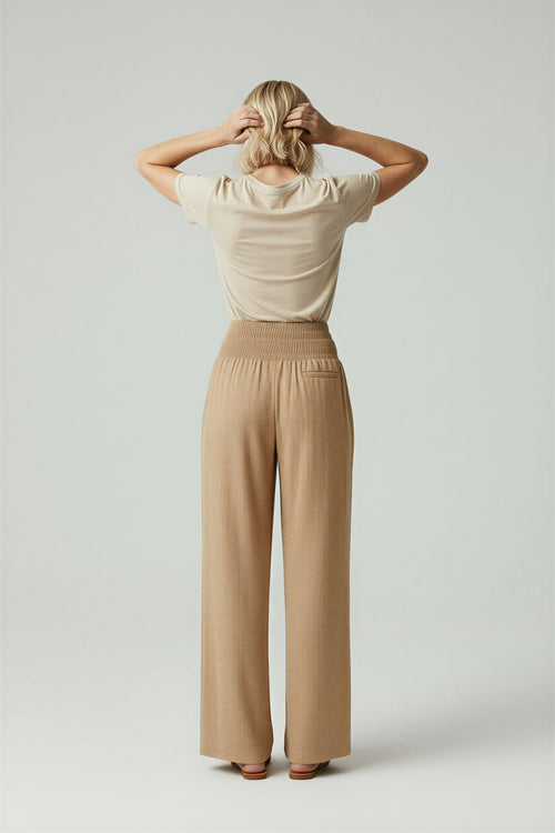 Anni -  Summer Linen Blend Wide Leg Pants