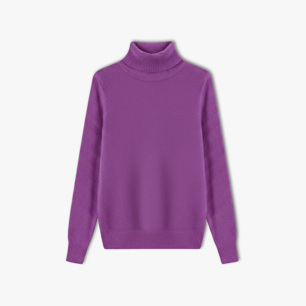 Lia | Wool Cashmere look Turtleneck Sweater Women Pullover