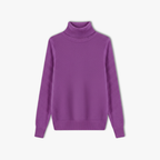 Lia | Wool Cashmere look Turtleneck Sweater Women Pullover