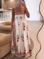 Anabelle | Rosso Garden Maxi Dress