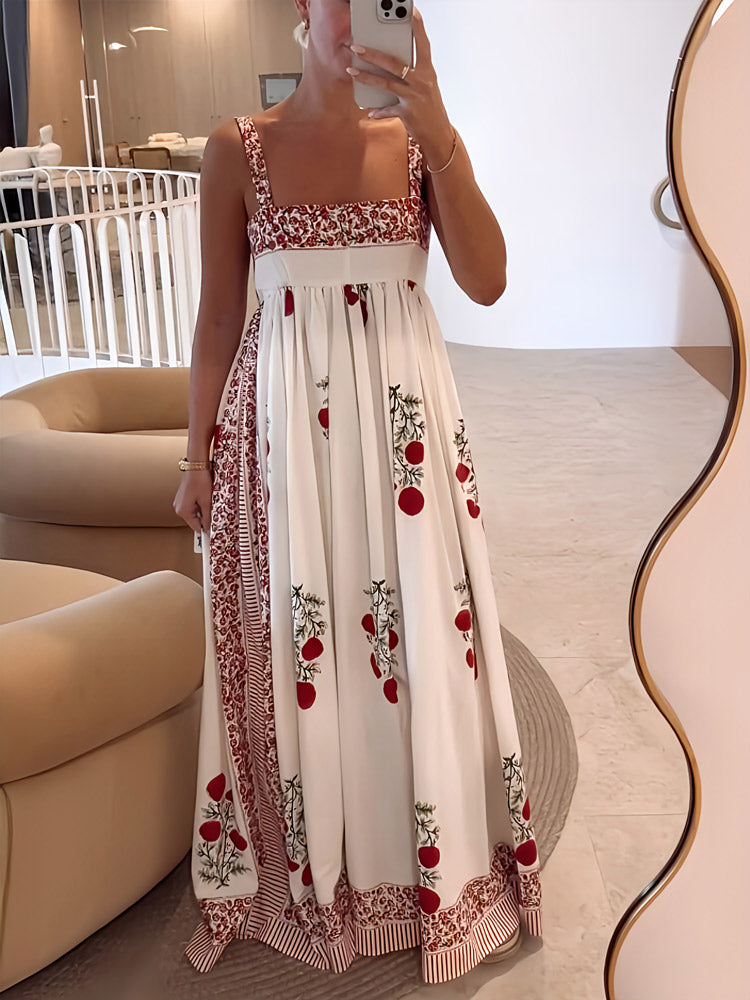 Anabelle | Rosso Garden Maxi Dress