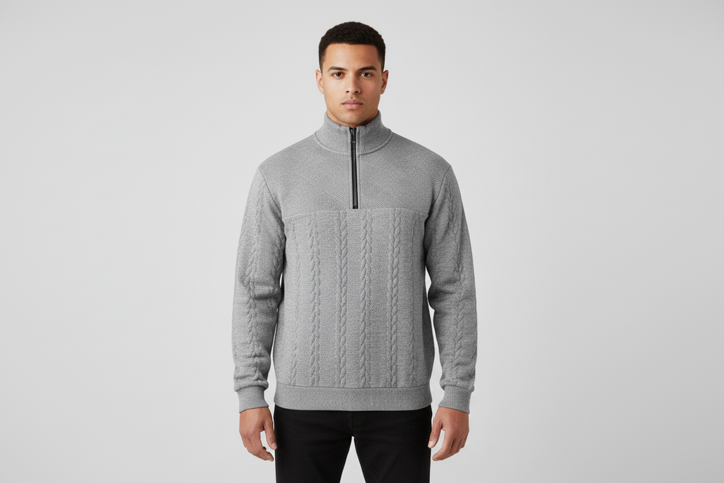 The Bastiaan - Premium Quarter Zip Sweater