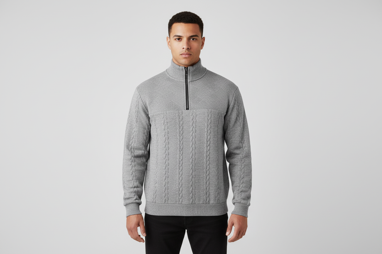 The Bastiaan - Premium Quarter Zip Sweater