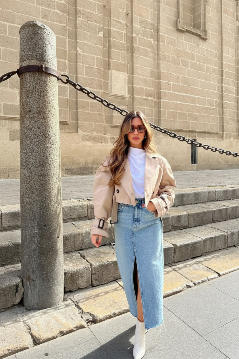 Janice - Short Trench Coat