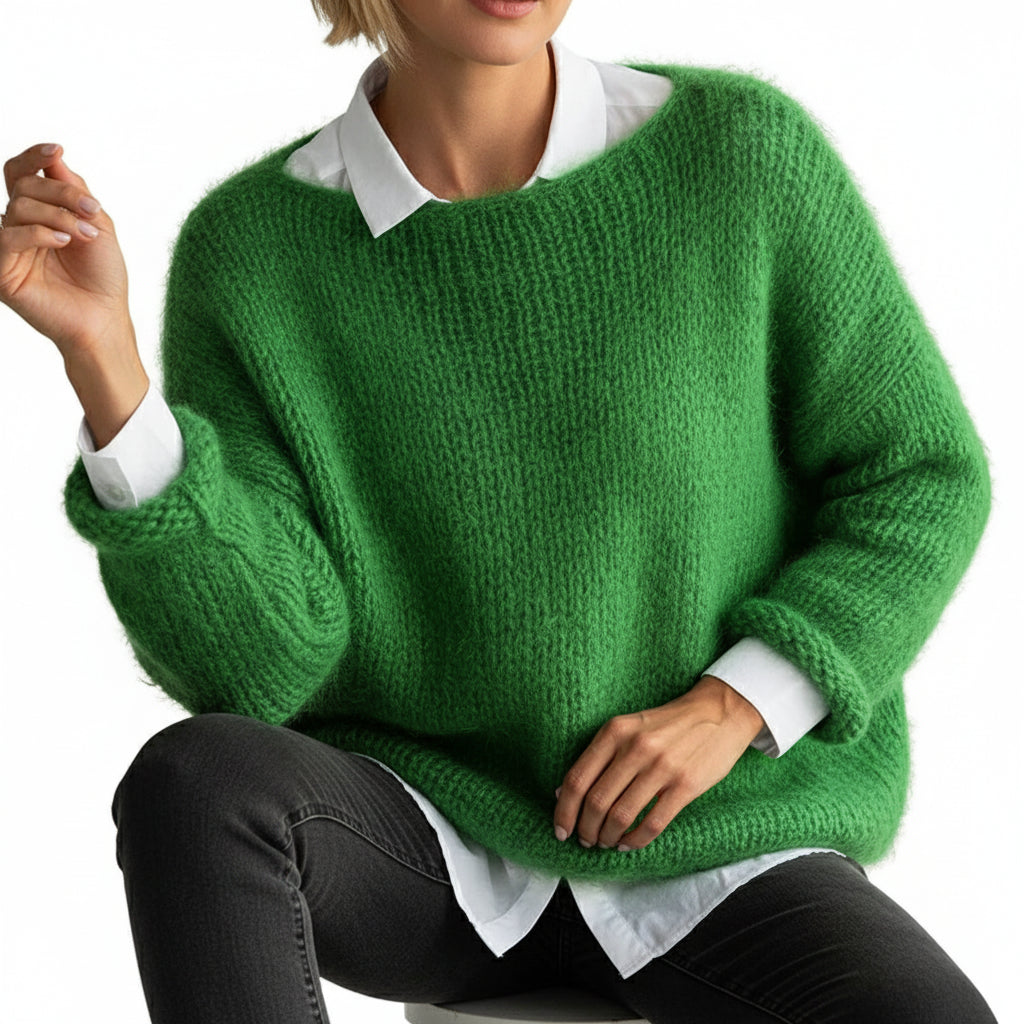 ISA | Heavy Knit O Neck Sweater