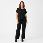 Lia | Women's Two Piece Set Irregular Split Top and Wide Leg Trousers Casual Suit