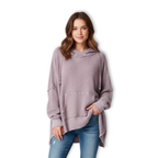 Lia | New Waffle Oversized Hoodies Women Long Sleeve Patchwork Jogger Sweatshirt