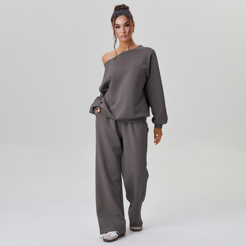 Lily | Sporty Casual Two-Piece Set with Off-Shoulder Design
