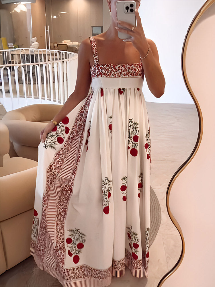 Anabelle | Rosso Garden Maxi Dress