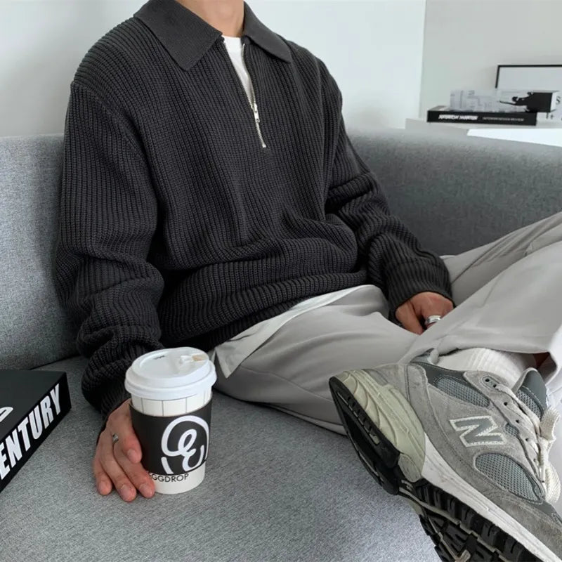 Nathan Jake - Classic Knit Zip Sweater