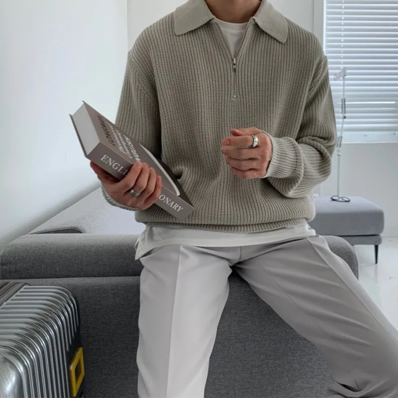 Nathan Jake - Classic Knit Zip Sweater