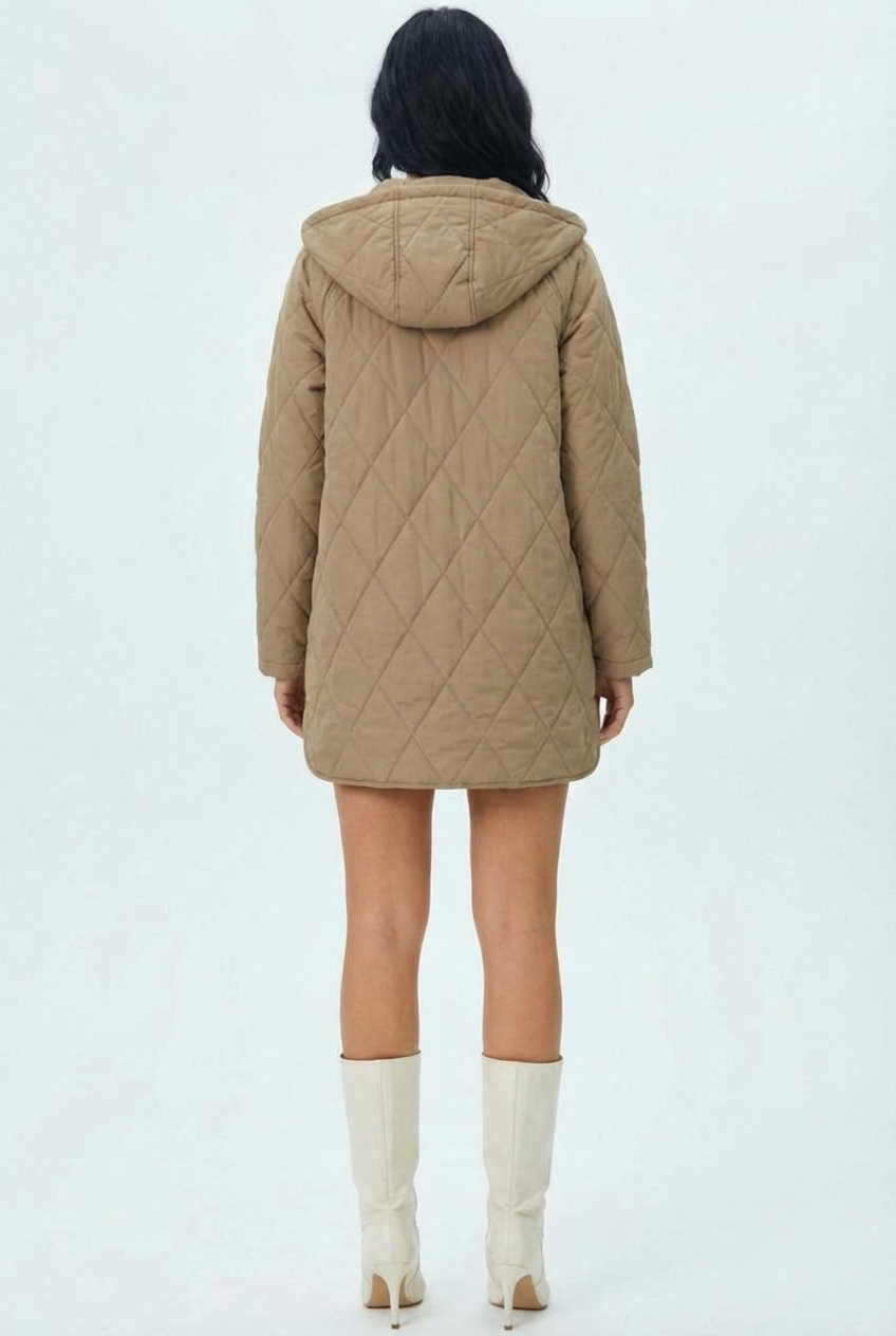 Lina | Quilted Hooded Jacket
