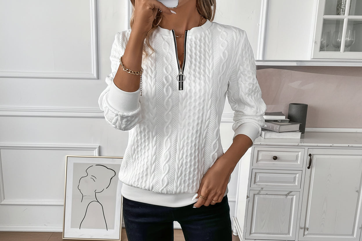 Elcevi | SnugZip Pullover with Trendy Patterns