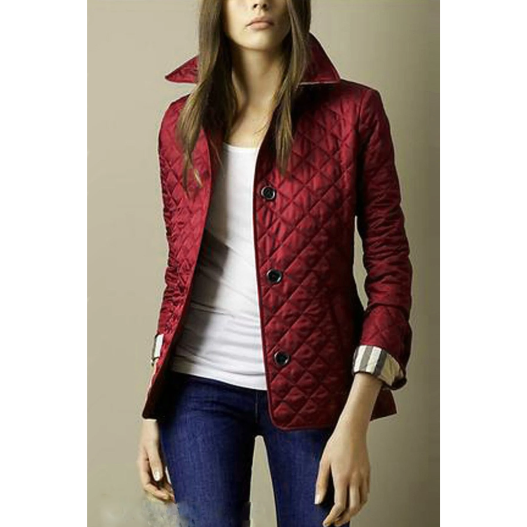 Lia | Women’s Button Down Down Jacket Modern Warm Stylish Comfortable