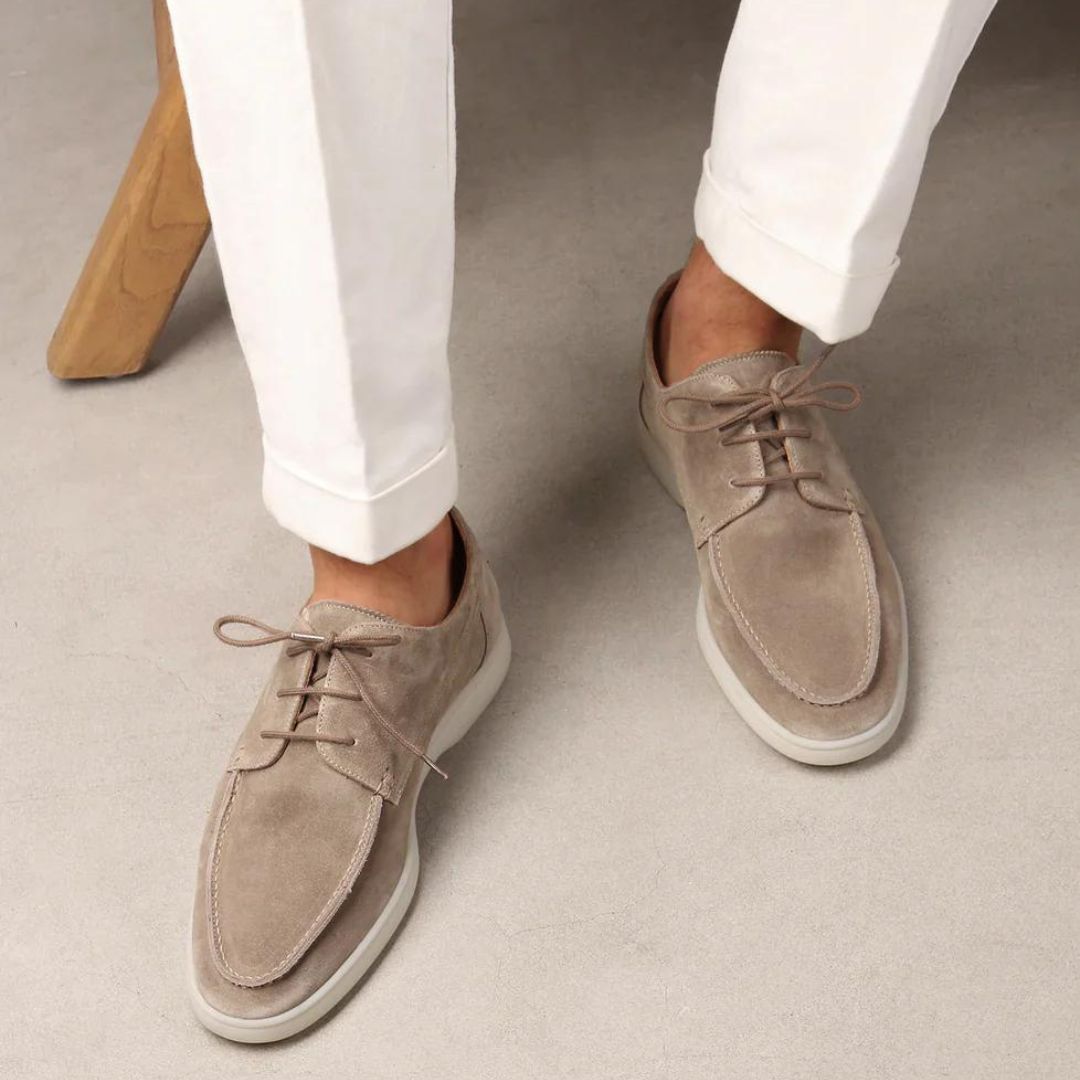 Milano | Men's Suede Loafers With Laces