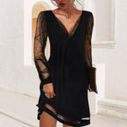 The Amira Esra Midnight Sheer Elegance Dress