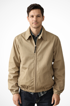 Liam | Men Zip Up Harrington Jacket with Elasticated Cuffs