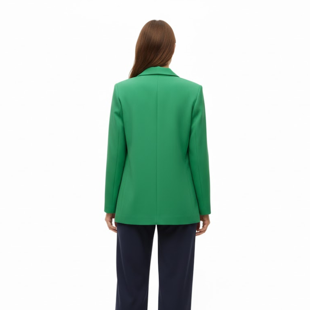 Lia | Women's Double Breasted Blazer Notched Lapel Long Sleeve Loose Fit Office Jacket