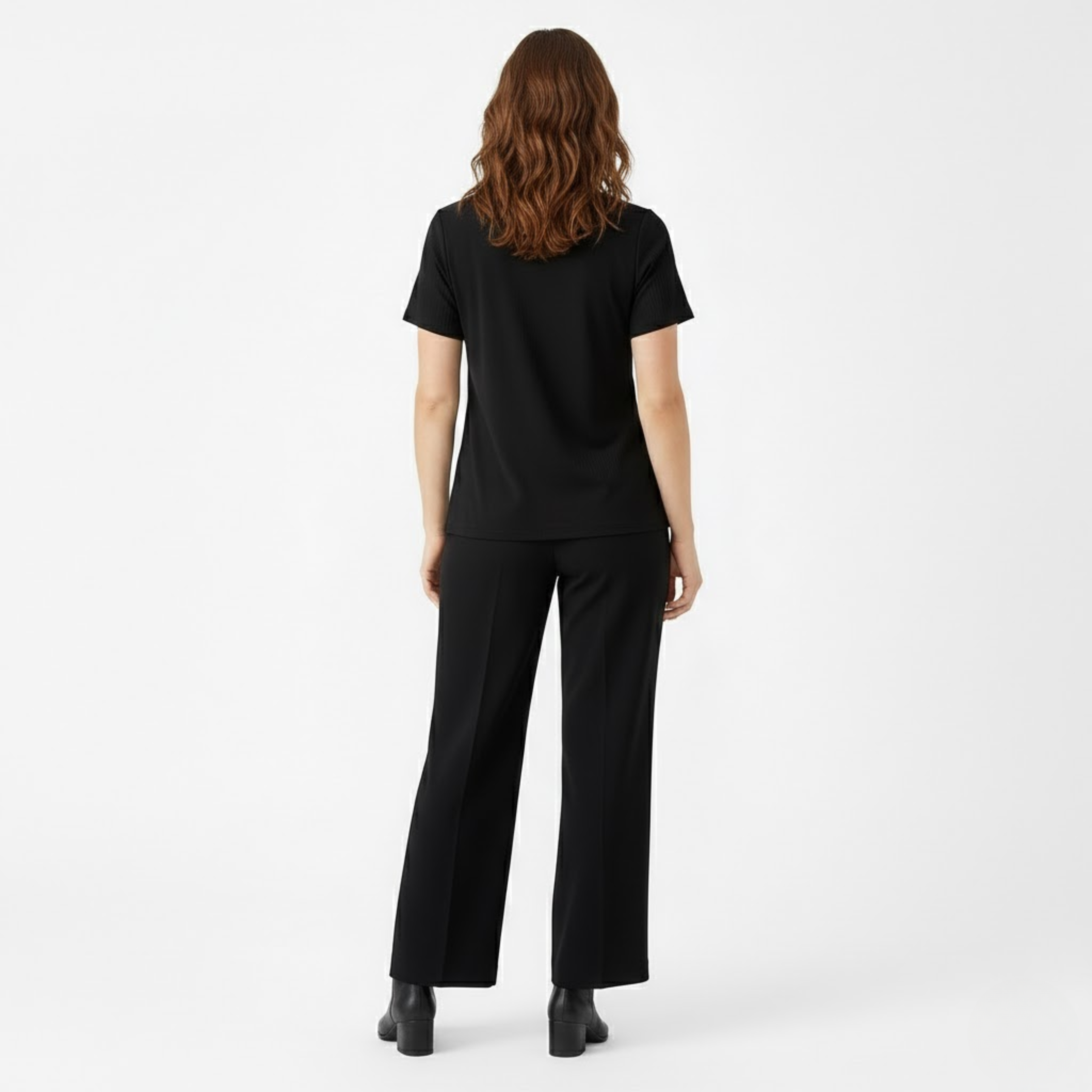 Lia | Women's Two Piece Set Irregular Split Top and Wide Leg Trousers Casual Suit