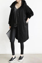 Lia - Women's Waterproof Rain Trench Coat with Hood