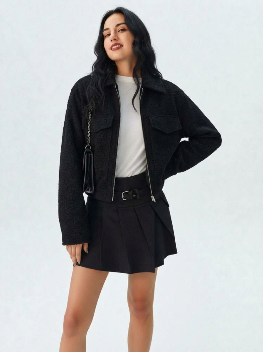 Noa | Tweed Zip Jacket