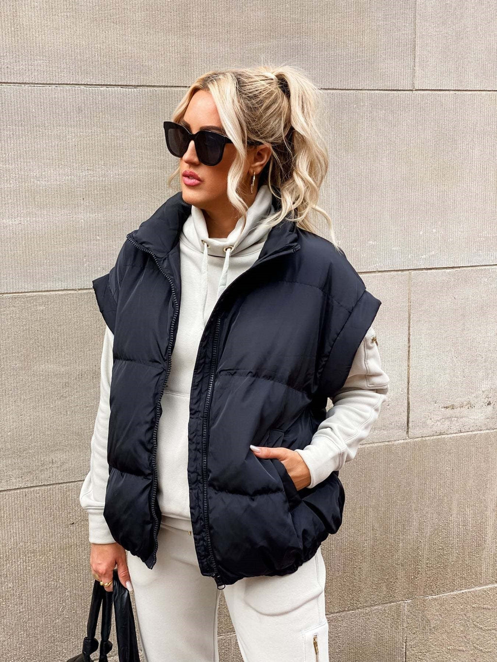 Quilted Body Warmer with Zipper | Fall/Winter
