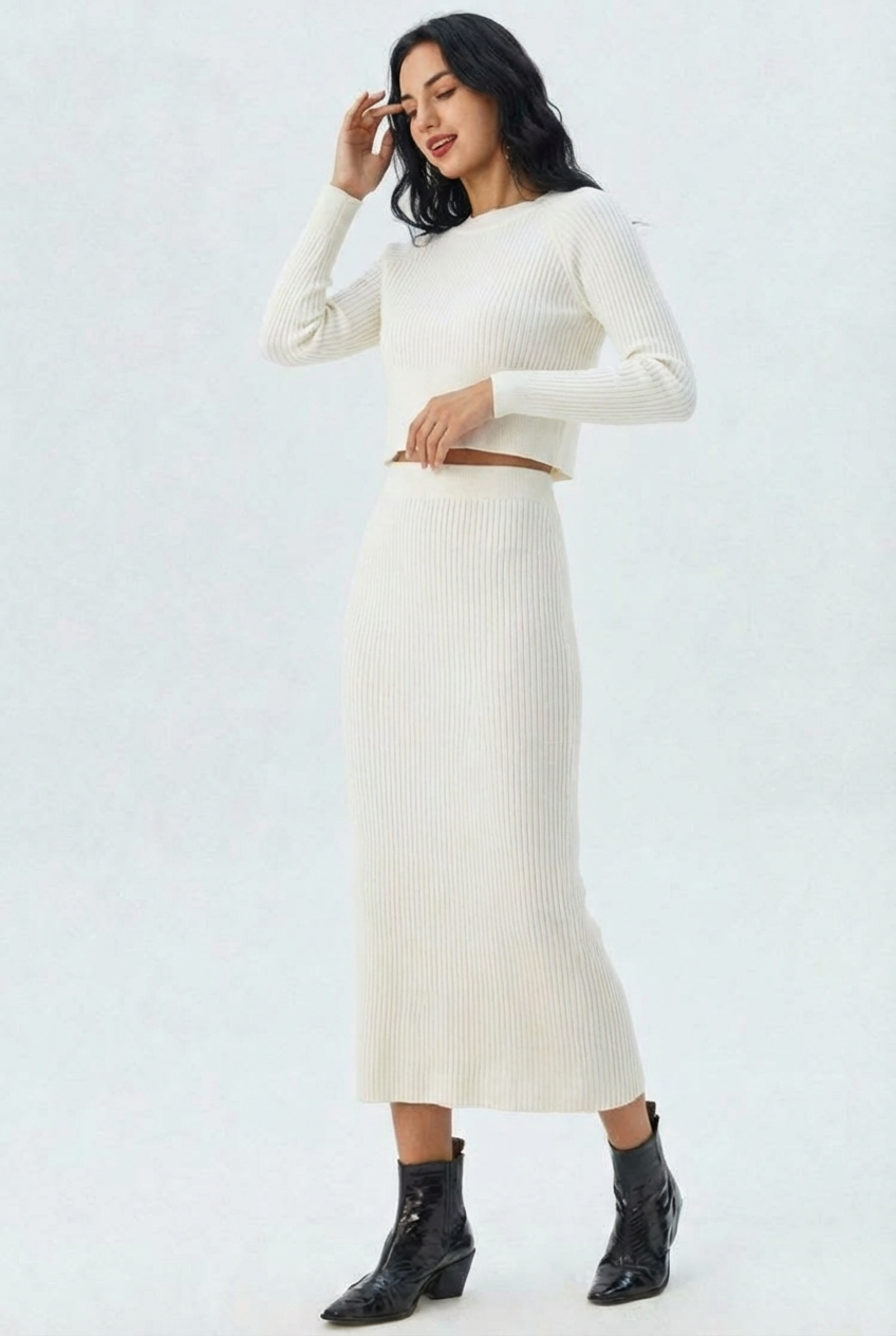 Lisa | Ribbed Knit Set