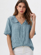 Lina | Linen Ease Blouse