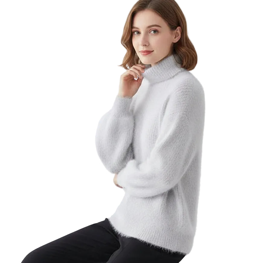 Janice |  Lantern Sleeve Sweater