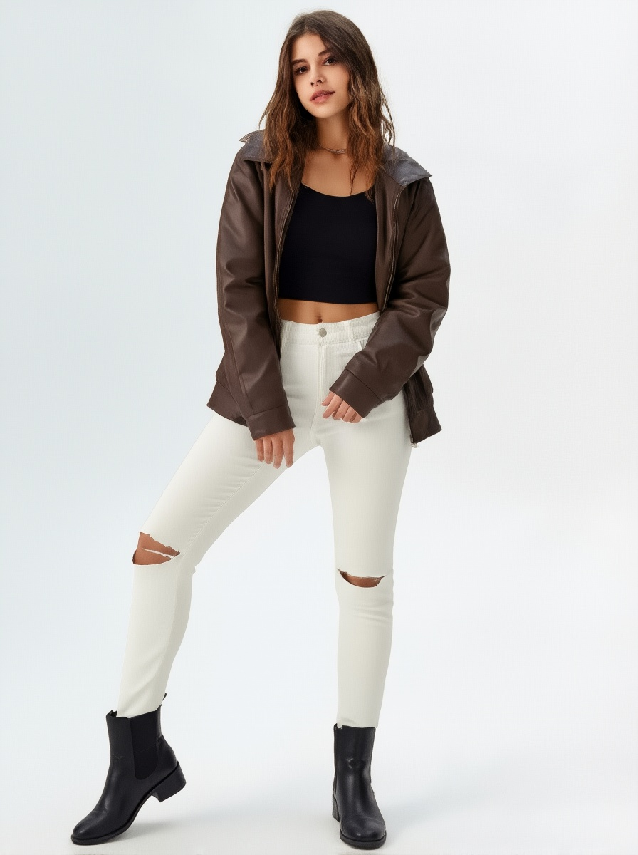 Noa |  Faux Leather Jacket